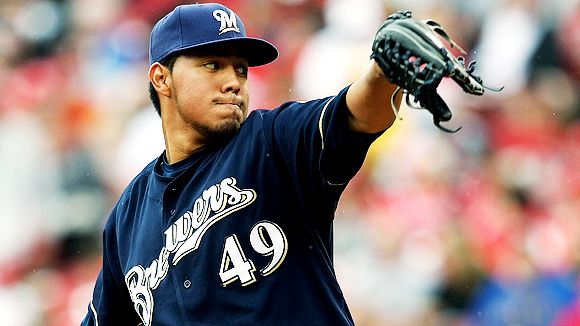 Gallardo has been a key component of the Milwaukee pitching staff for the